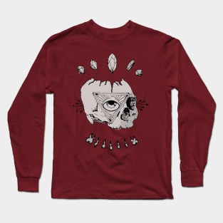 Illuminati indie skull Long Sleeve T-Shirt